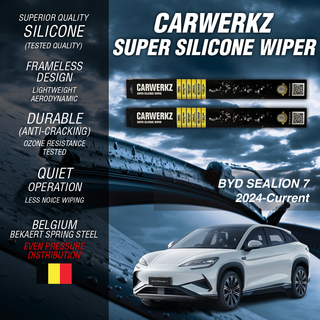 Carwerkz Silicone Wipers for BYD Sealion 7 2024-Current