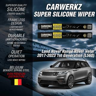 Carwerkz Silicone Wipers for Land Rover Range Rover Velar 2017-2023 1st Generation L560