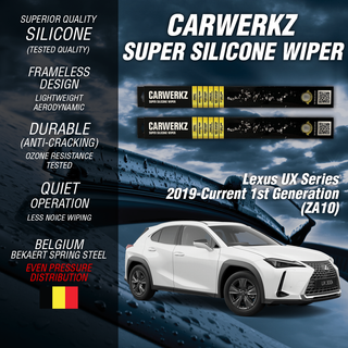Carwerkz Silicone Wipers for Lexus UX Series 2019-Current 1st Generation ZA10