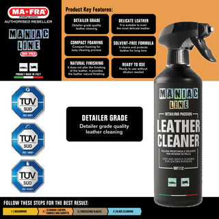 Maniac Line Leather Cleaner 500ml (Detailer level deep clean leather cleaner for all type of leather)