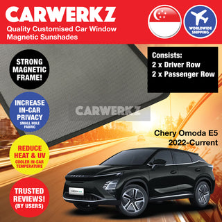 Customised Window Magnetic Sunshades for Chery Omoda 2022-Current