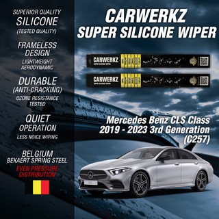 Carwerkz Silicone Wipers for Mercedes Benz CLS class 2019-2023 3rd Generation C257