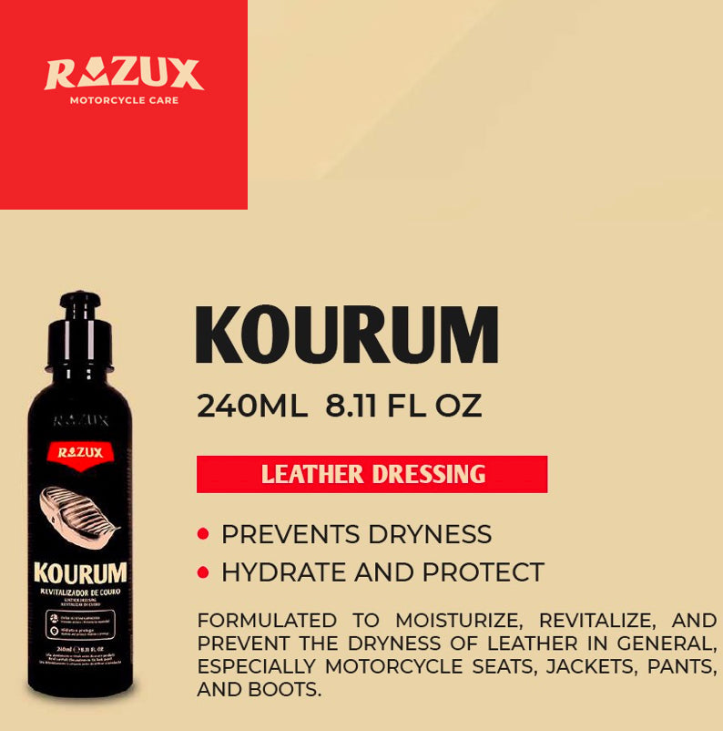 Razux Kourum 240ml (Anti-slip leather revitalizer)
