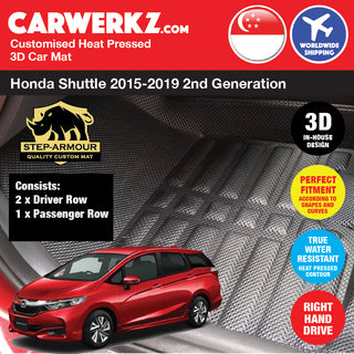 STEP ARMOUR Honda Fit Shuttle 2015-2022 2nd Generation (GK) Car Customised 3D Car Mat