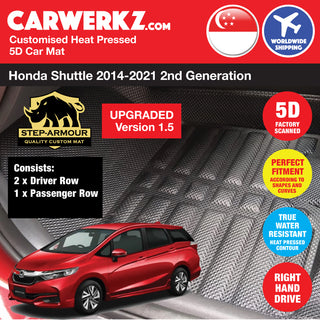 STEP ARMOUR (Version 1.5) Honda Fit Shuttle 2015-2022 2nd Generation (GK) Car Customised 5D Car Mat