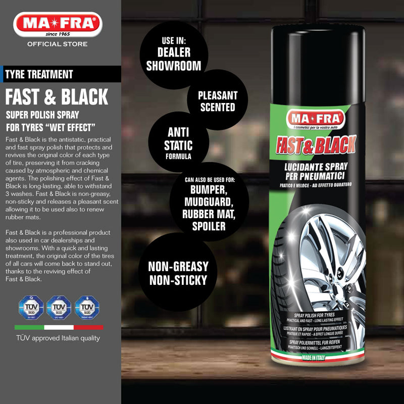 Mafra Fast and Black 500ml (Tyre shine)