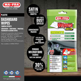 Mafra Dashboard Interior Wipes 20's (Satin finishing)