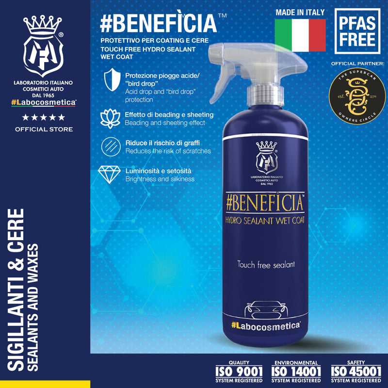 Labocosmetica BENEFICIA 1L (Hydro sealant wet coat - Touch free spray and seal sealant)