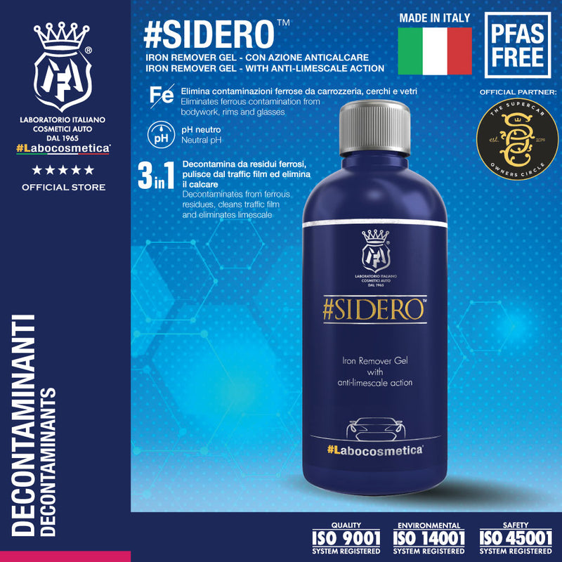 Labocosmetica SIDERO 500ml (High safety Iron Removing gel - with limescale removing action)