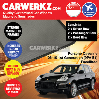 Porsche Cayenne 2003-2013 1st Generation (9PA E1) Germany SUV Customised Window Magnetic Sunshades