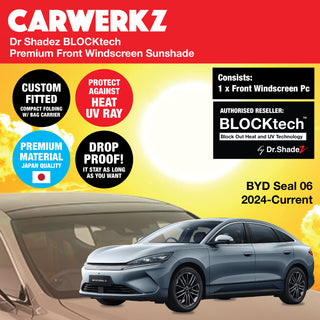 Dr Shadez BLOCKtech Custom Car Front Windscreen Foldable Sunshade for BYD Seal 6 2024-Current
