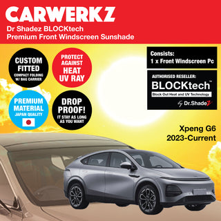 Dr Shadez BLOCKtech Premium Front Windscreen Foldable Sunshade for Xpeng G6 2023-Current