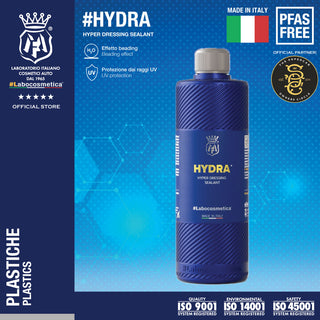 Labocosmetica HYDRA 500ml (Hyper dressing sealant for Plastic, Rubber parts and Tyres Gloss Gel) - CarWerkz.com