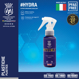 Labocosmetica HYDRA 500ml (Hyper dressing sealant for Plastic, Rubber parts and Tyres Gloss Gel)