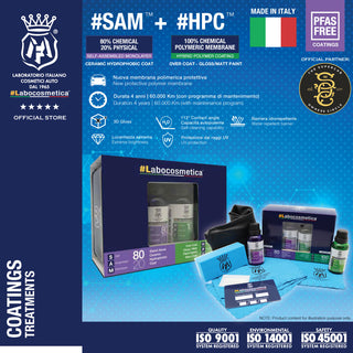 LaboCosmetica SAM 30ml + HPC 30ml (Ceramic Coating Kit - Ceramic Hydrophobic Coat, 80% PHYSICAL 20% CHEMICAL)