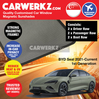 BYD Seal 2022-Current 1st Generation China Electric Sedan Customised Window Magnetic Sunshades