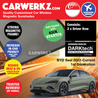 Dr Shadez DARKtech BYD Seal 2022-Current China Electric Sedan Customised Window Magnetic Sunshades