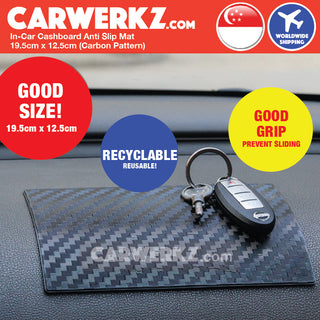 Carwerkz In-Car Dashboard Anti Slip Mat 19.5cm x 12.5cm (4 patterns)