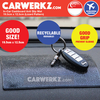 Carwerkz In-Car Dashboard Anti Slip Mat 19.5cm x 12.5cm (4 patterns)