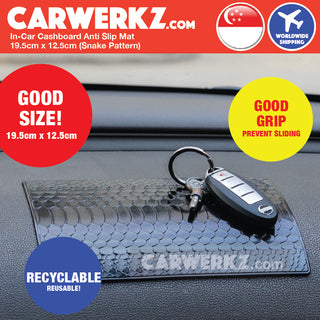 Carwerkz In-Car Dashboard Anti Slip Mat 19.5cm x 12.5cm (4 patterns)