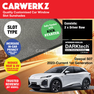 Dr Shadez DARKtech Deepal S07 2023-Current 1st Generation China Electric SUV Customised Car Window Slot Sunshades