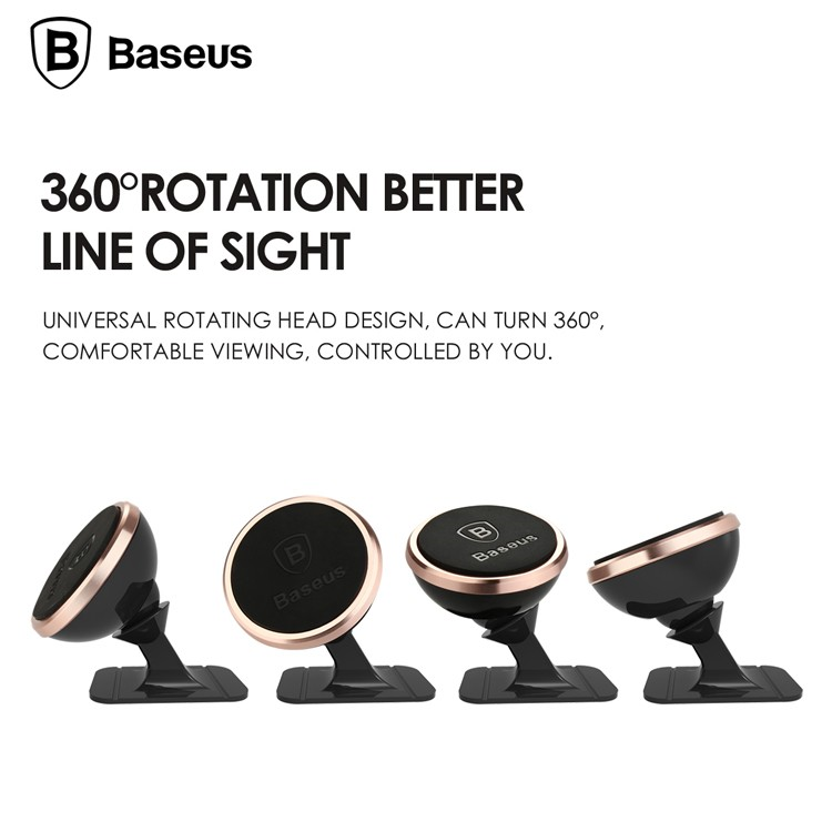 Baseus 360 Rotation Magnetic Mount Holder (Silver) - CarWerkz.com