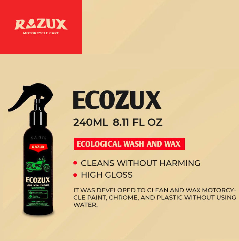 Razux Motorcycle Care Ecozux Ecological Wash and Wax 240ml