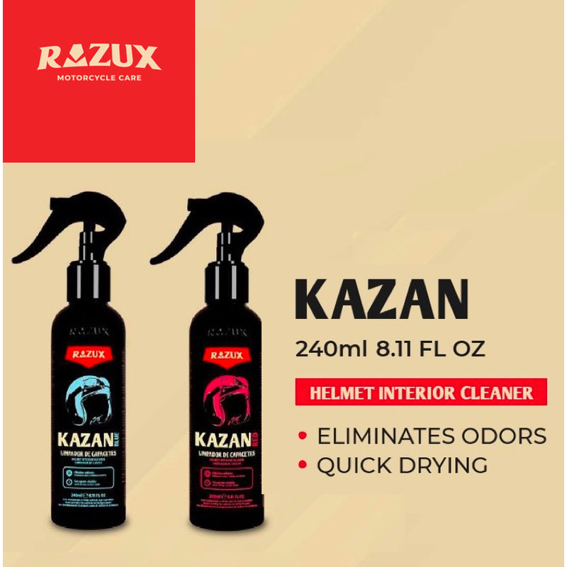 Razux Motorcycle Care Kazan Blue Helmet Cleaner 240ml