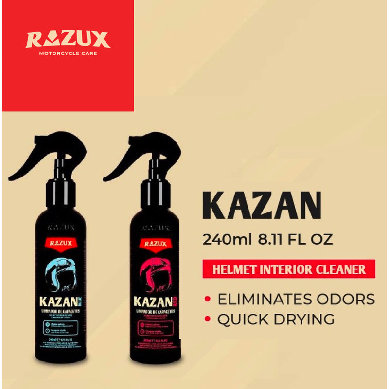 Razux Motorcycle Care Kazan Red Helmet Cleaner 240ml