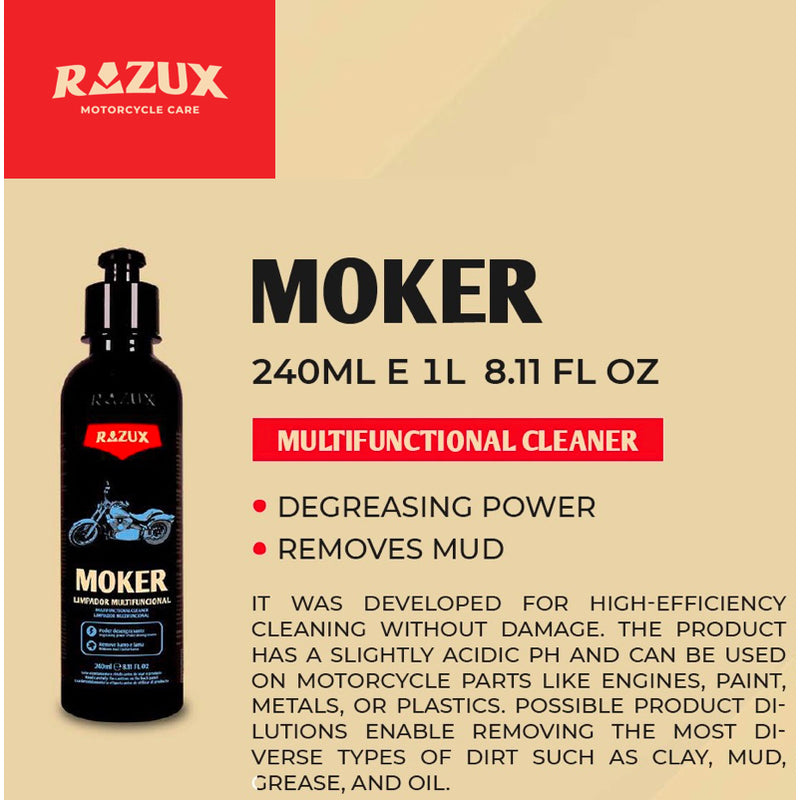 Razux Motorcycle Care Moker Multifunctional Cleaner 240ml