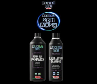 Maniac 2 pH(Foam Gun Prewash 1L +Black Wrap 500ml) Shampoo