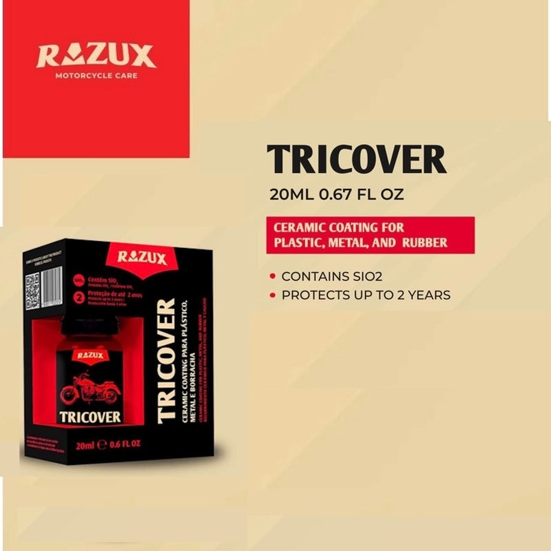 Razux Tricover Ceramic Coating for Motorcycle 20ml