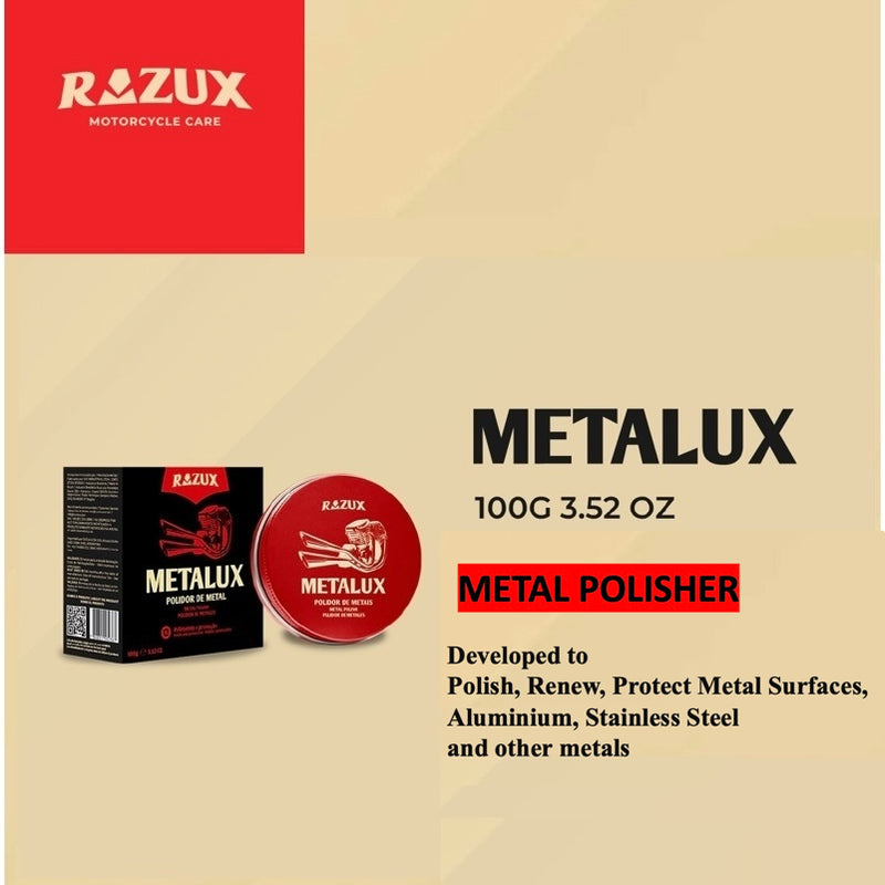 Razux Metalux Metal Polisher for Motorcycle 100g