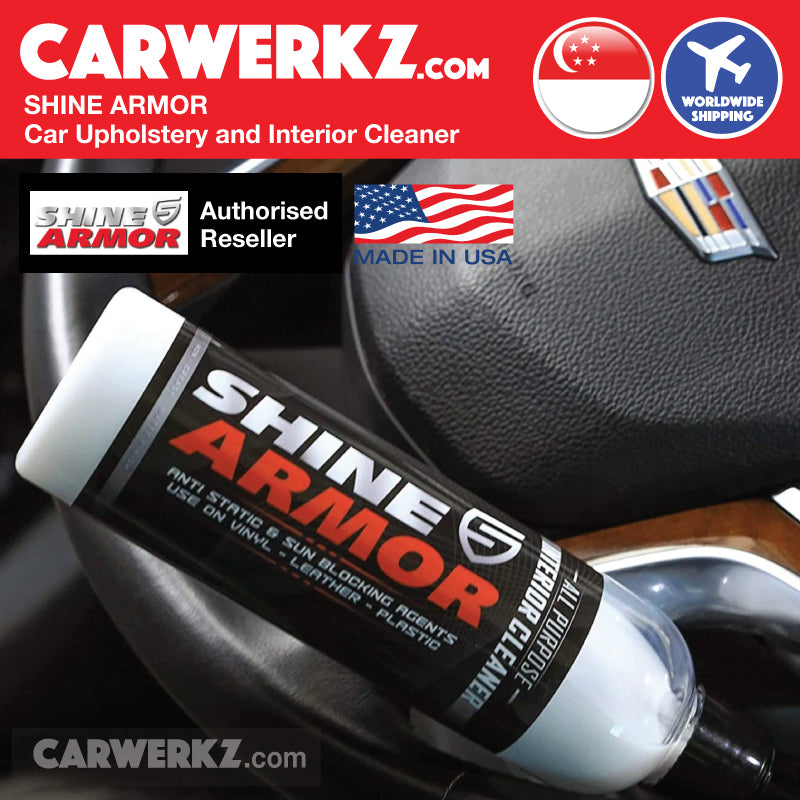 SHINE ARMOR Car Upholstery and Interior Cleaner clean steering wheel - Carwerkz Official Store