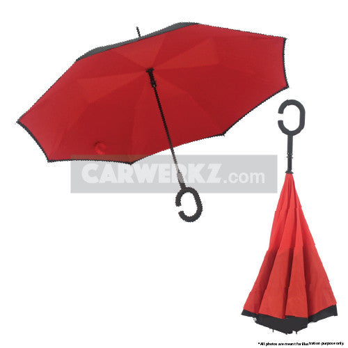 Inverted Umbrella Red - CarWerkz
