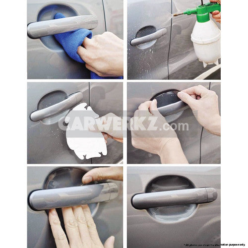3M Door Handle Bowl Scratch Protector Film Decal Clear - CarWerkz