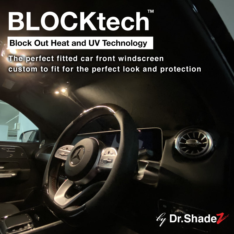 Dr Shadez BLOCKtech Premium Front Windscreen Foldable Sunshade for Toyota Wish AE20 MPV 2010-2019 2nd Generation (AE20) block out heat technology