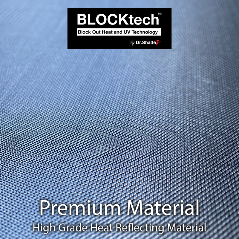 Dr Shadez BLOCKtech Premium Front Windscreen Foldable Sunshade for BMW 5 Series 2011-2017 F10 6th Generation premium fabric