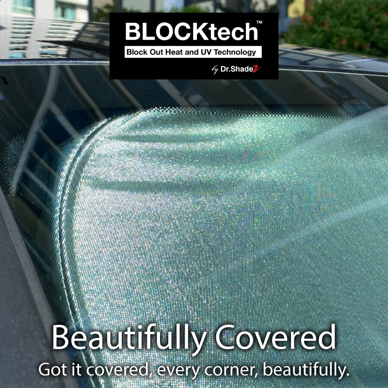 Dr Shadez BLOCKtech Premium Front Windscreen Foldable Sunshade for Mercedes Benz C Class 2014-2021 4th Generation (W205) - carwerkz singapore germany japan australia