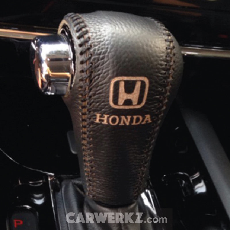 Honda Vezel HR-V 2013-2018 Leather Gear Cover Black - CarWerkz