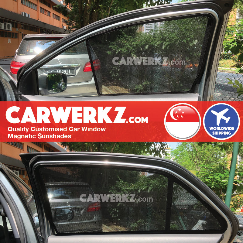 Toyota Vios 2007-2013 2nd Generation (XP90 NCP93) Japan Sedan Customised Car Window Magnetic Sunshades - CarWerkz