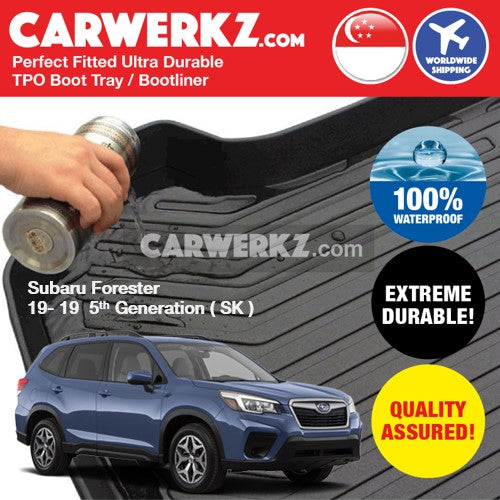 Subaru Forester 2019 5th Generation (SK) Ultra Durable TPO Boot Tray Bootliner - CarWerkz