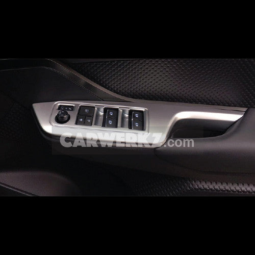 Toyota C-HR 2016-2017 Interior Door Cover Armrest Trim ABS 4pcs Silver - CarWerkz