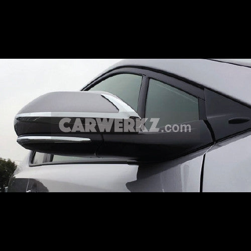 Toyota C-HR 2016-2017 Rearview Side Mirror Stripe Cover Trim ABS 2pcs Chrome - CarWerkz