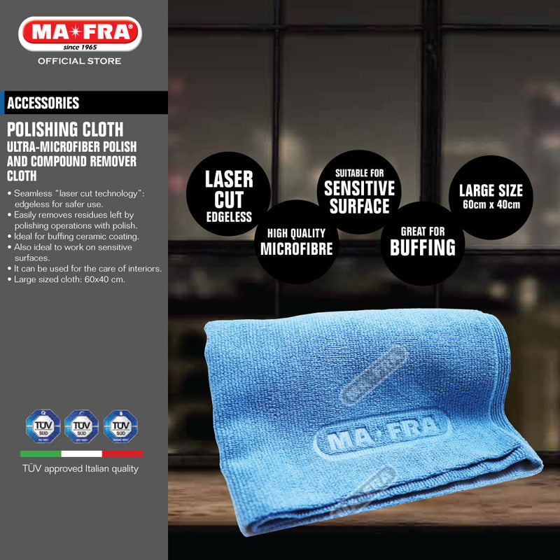 Mafra Polishing Cloth (High quality microfibre cloth for buffing sensitive and delicate surface) - carwerkz sg singapore