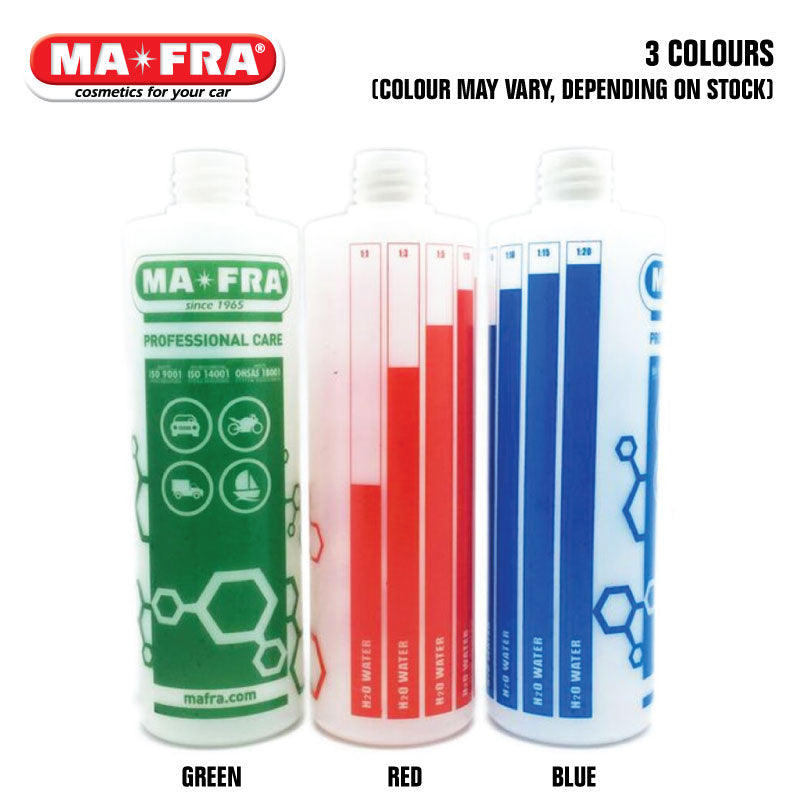 Mafra Flacone Professional Detailer Dilution Bottle 500ml (The professional groomer detailer PET bottle for the prosumer Easy mix and dilution of car care) colour