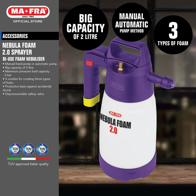 Mafra Nebula Foam 2.0 Sprayer (Bi-use Foam Nebuliser) - Mafra Official Store SingaporeMafra Nebula Foam 2.0 Sprayer (Bi-use Foam Nebuliser) - Carwerkz