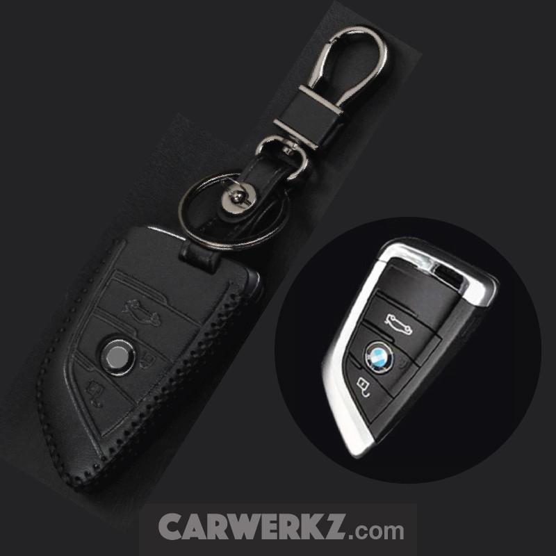 BMW 2 Buttons Classy Range Quality Leather Key Holder (5S)