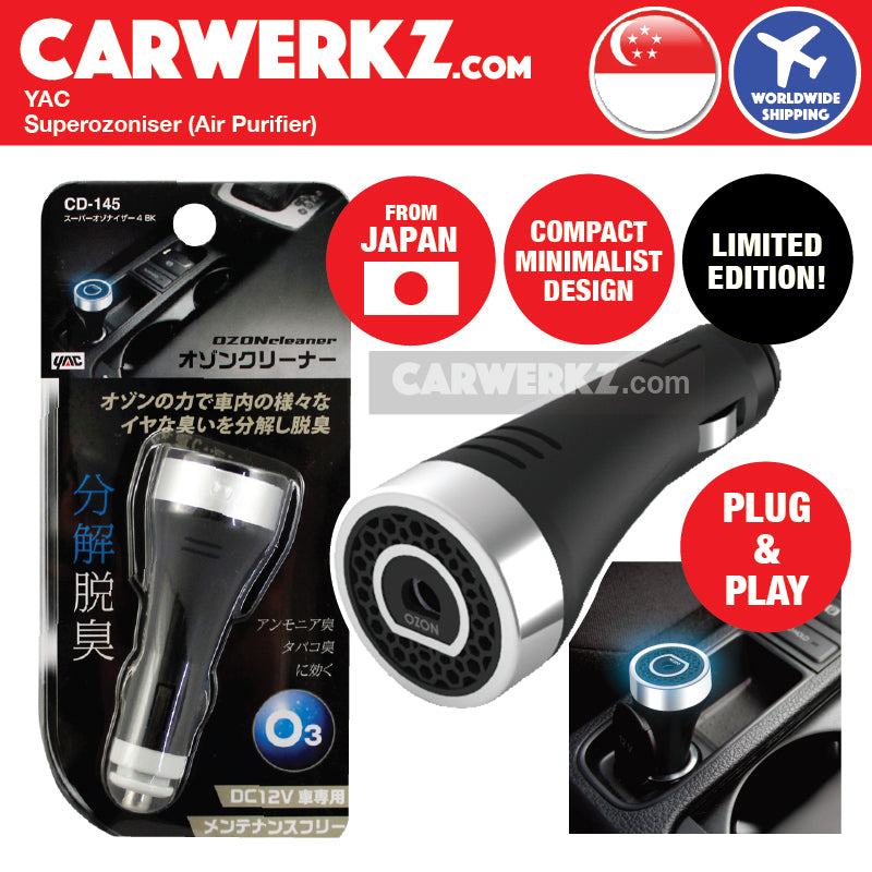 Tsuchiya YAC Superozonizer for better air in car (Black) (Limited Edition) - CarWerkz