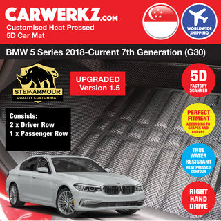 STEP ARMOUR (Version 1.5) BMW 5 Series 2017-Current 7th Generation (G30) Car Customised 5D Car Mat